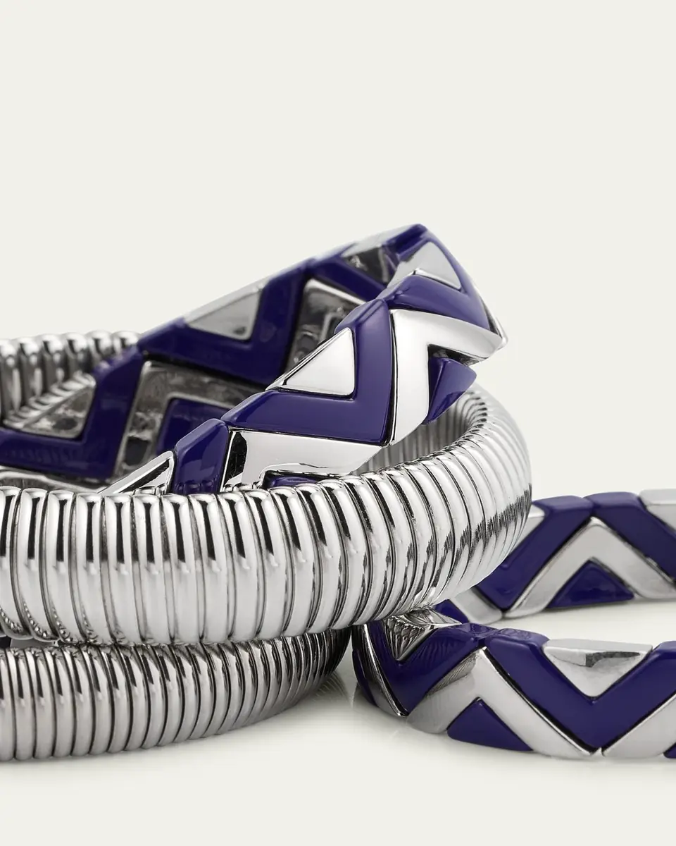 ben-amun The Santorini Stack Cobra Bracelets, Set of 4 | Thumbnail 4