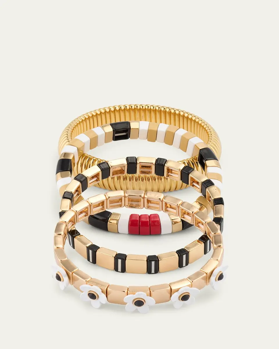 ben-amun The Paris Stack Cobra Bracelets, Set of 4 | Thumbnail 3