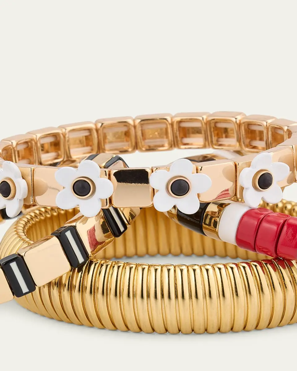 ben-amun The Paris Stack Cobra Bracelets, Set of 4 | Thumbnail 4