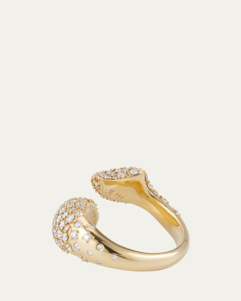 MONICA RICH KOSANN Perseverance Fish Pave Diamond 18K Gold Ring | Thumbnail 4