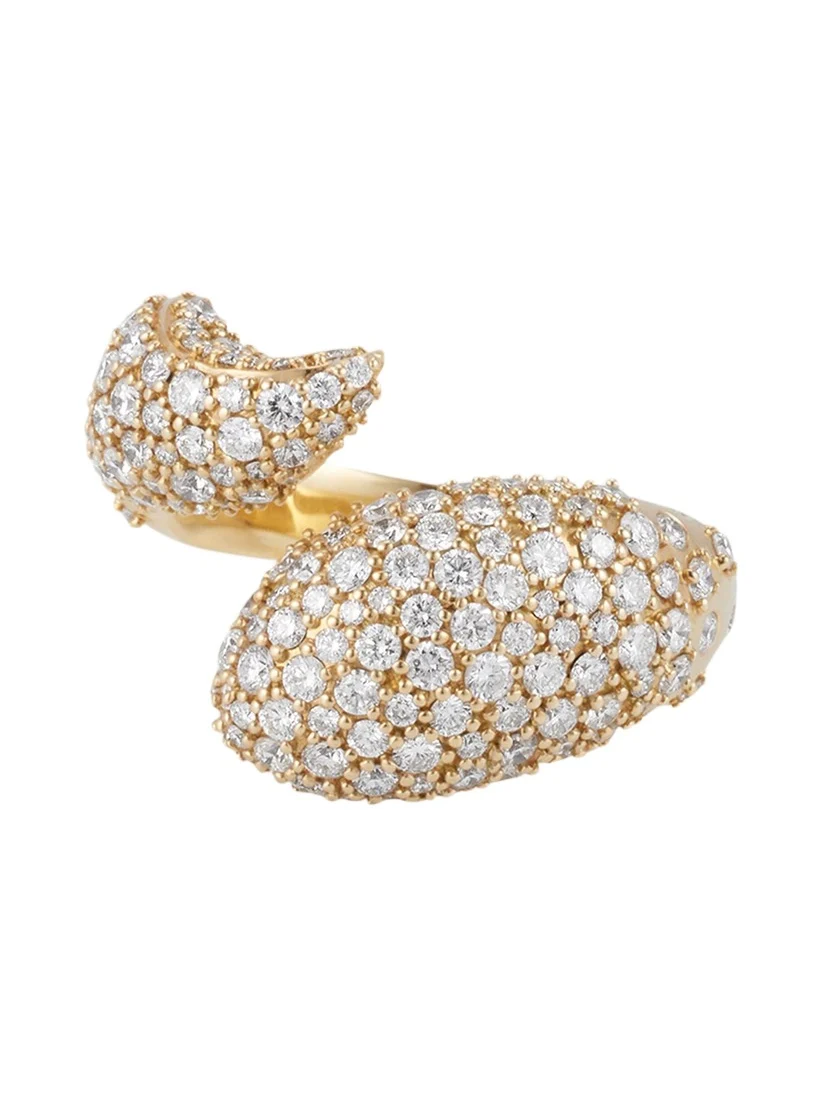 Perseverance Fish Pave Diamond 18K Gold Ring Perseverance Fish Pave Diamond 18K Gold Ring