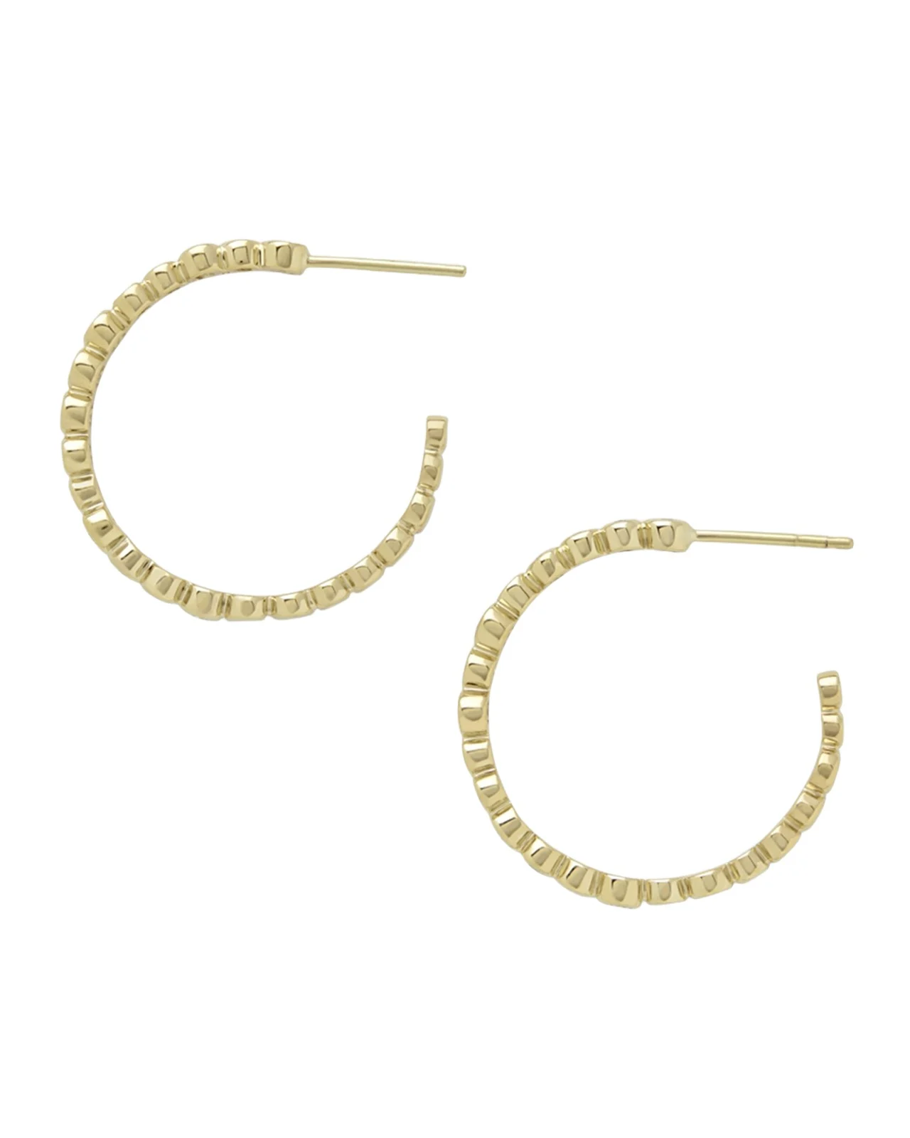 18K Stardust Starlet Diamond Hoop Earrings