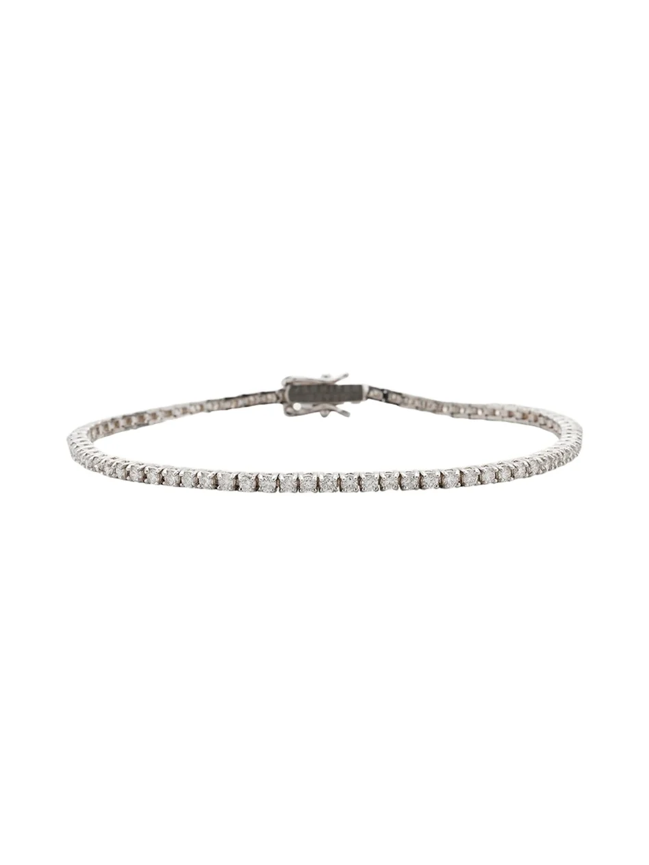 White Gold Diamond 4-Prong Bracelet