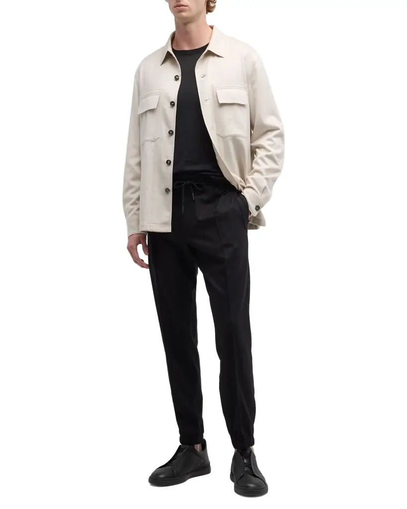 ZEGNA Men's Oasi Cashmere Overshirt | Image 1 ZEGNA Men's Oasi Cashmere Overshirt | Image 1