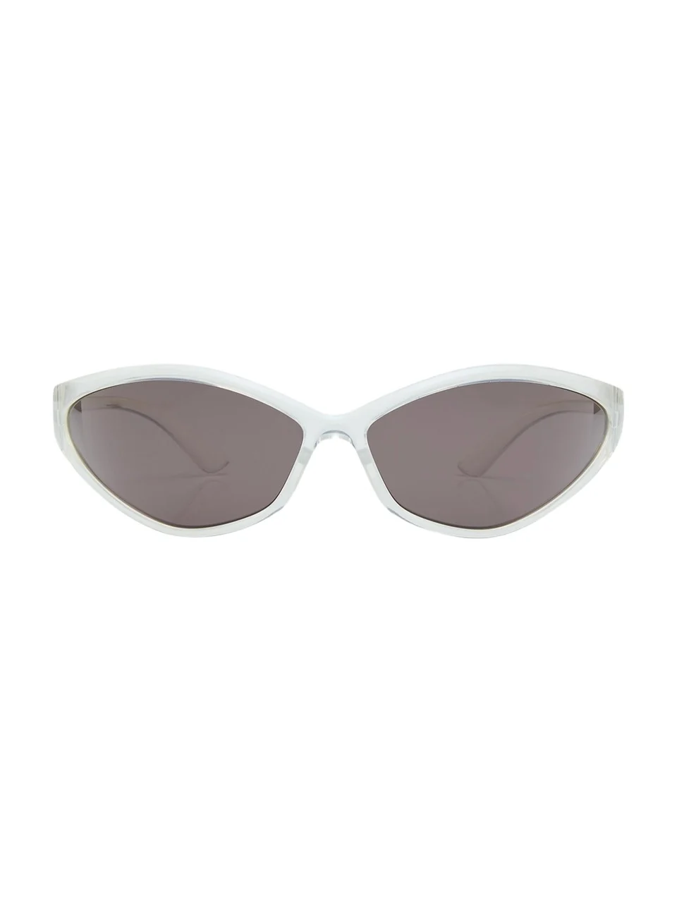 90s Oval Iridescent Injected Nylon Wrap Sunglasses