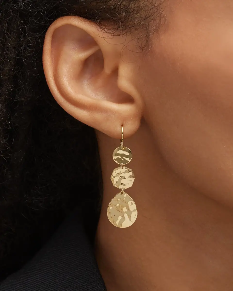 Ippolita Small Crinkle Crazy 8's Earrings in 18K Gold | Thumbnail 2