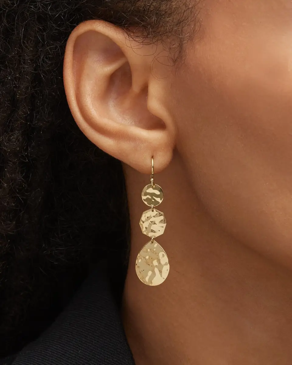Ippolita Small Crinkle Crazy 8's Earrings in 18K Gold | Thumbnail 5