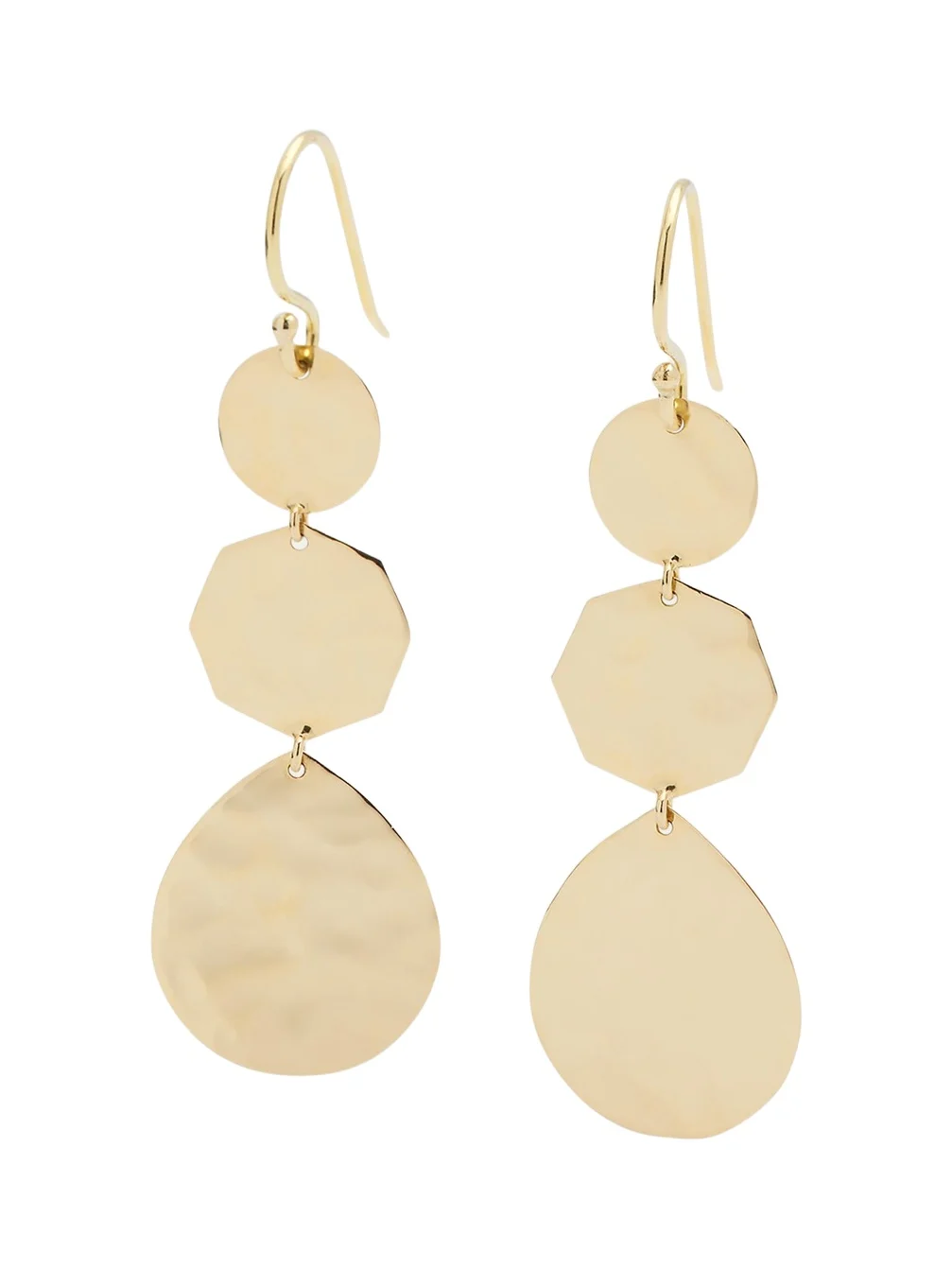 Small Crinkle Crazy 8's Earrings in 18K Gold