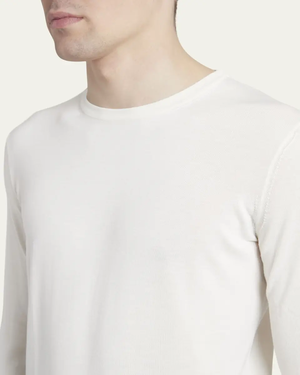 ZEGNA Men's Cashmere Crewneck Sweater | Thumbnail 12