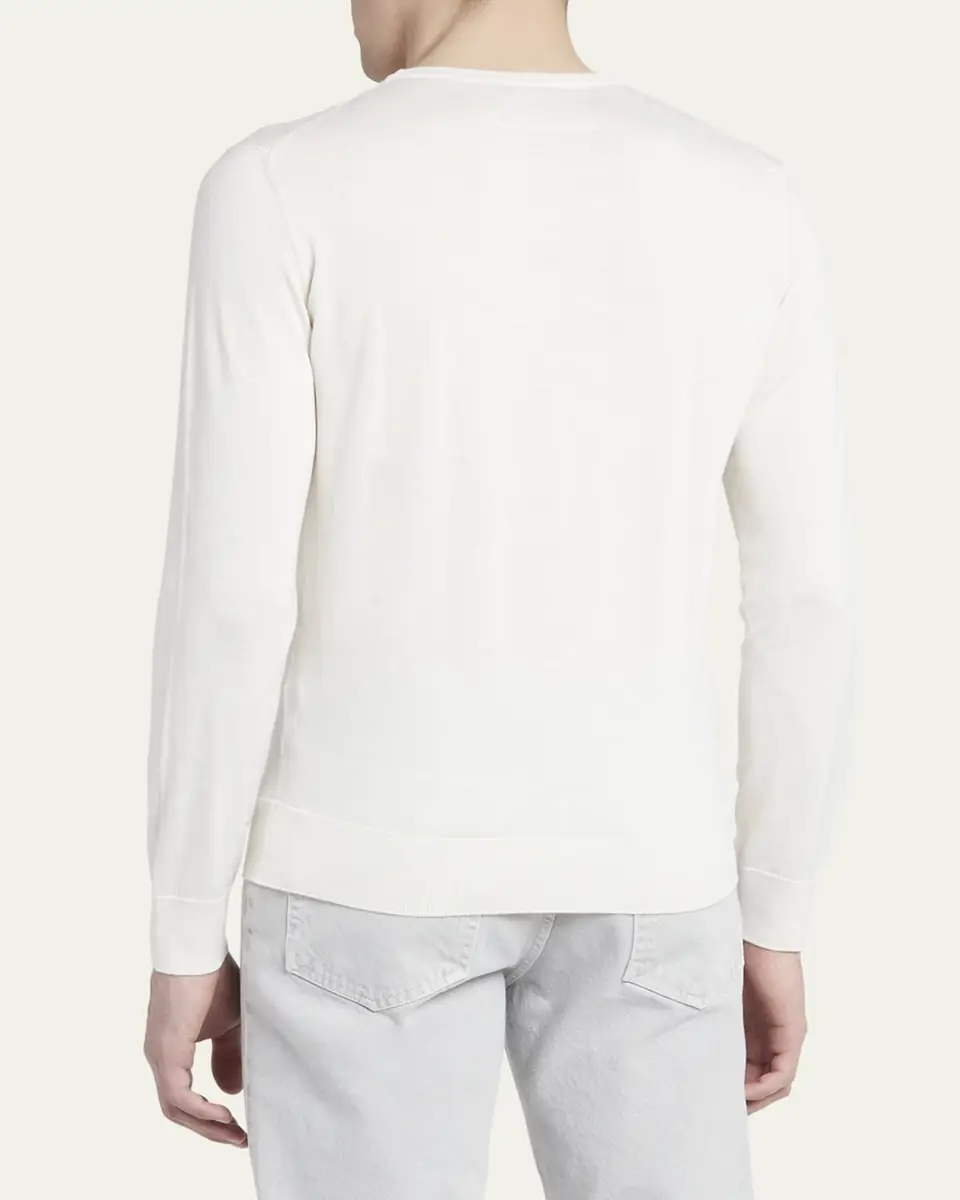 ZEGNA Men's Cashmere Crewneck Sweater | Thumbnail 10