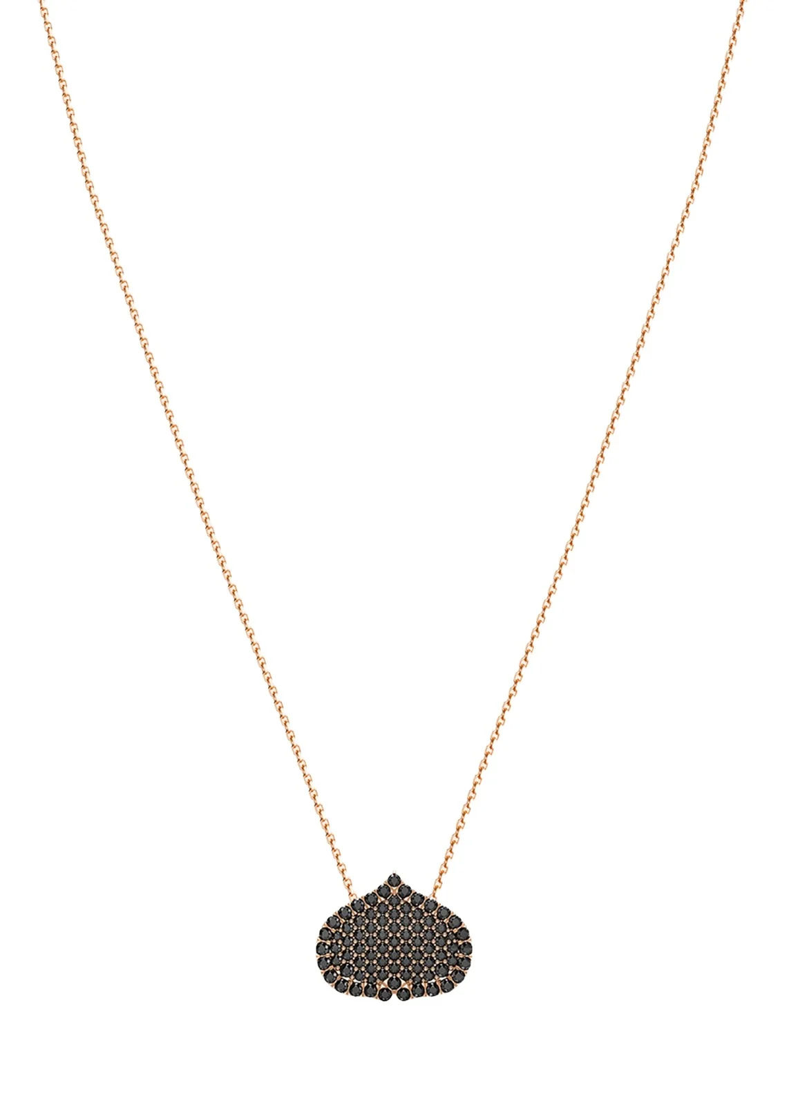 Eye Adore Black Diamond Pave Pendant Necklace, 15mm