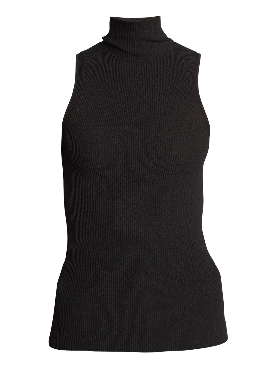 Matte Viscose Knit Ribbed Top Matte Viscose Knit Ribbed Top