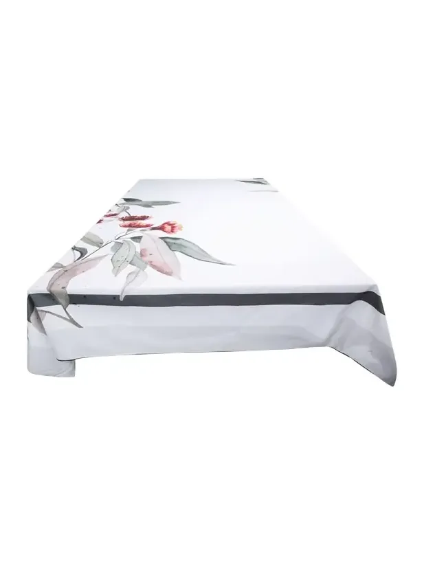 The Lino Princess Eucalyptus Tablecloth, 71" x 125"