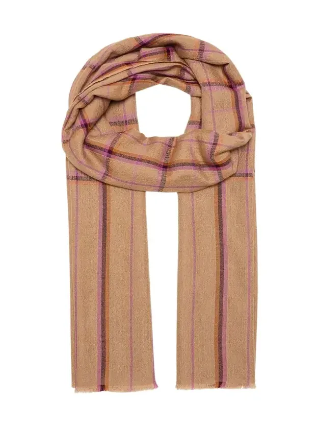 Denis Colomb Kita Plaid Cashmere Shawl