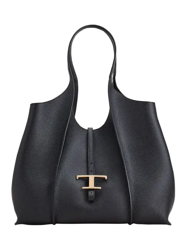 Medium Leather T Timeless Tote Shopping Bag Medium Leather T Timeless Tote Shopping Bag