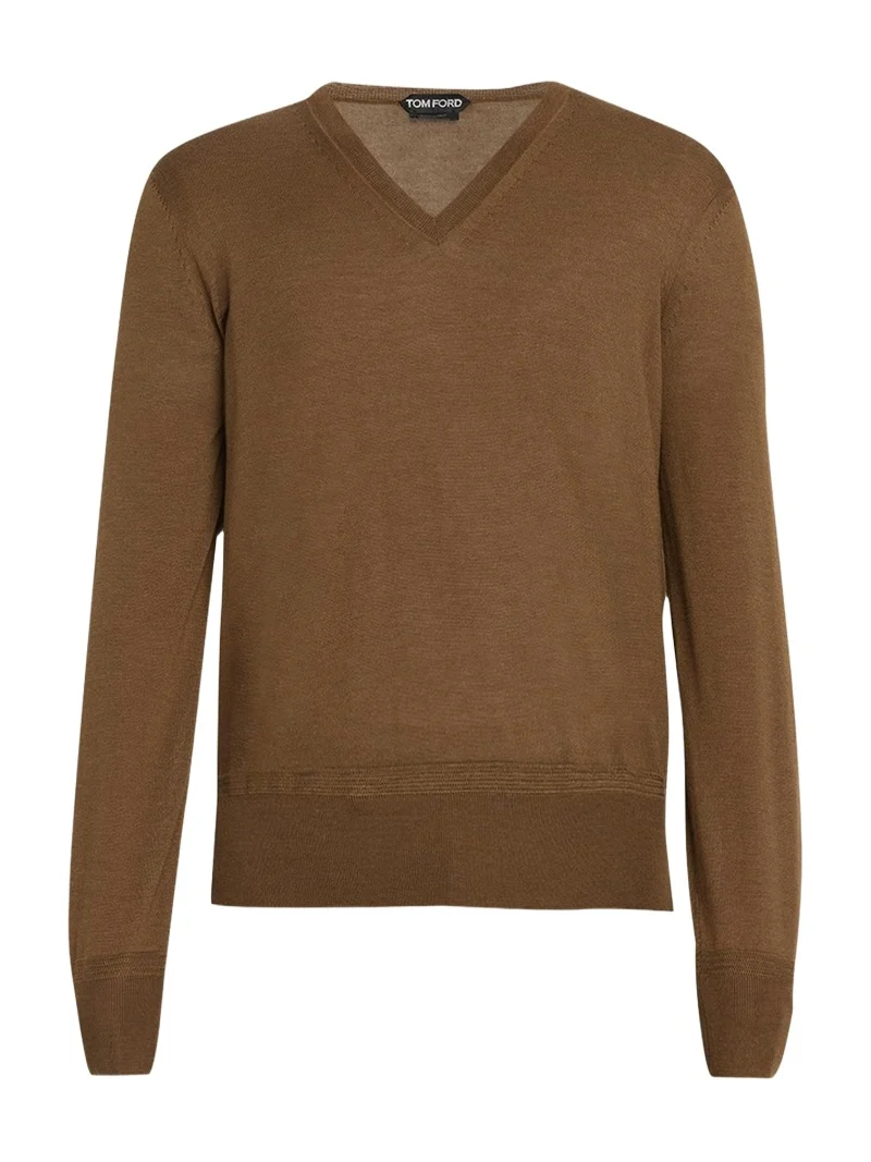 Men's Cashmere V-Neck Sweater Men's Cashmere V-Neck Sweater