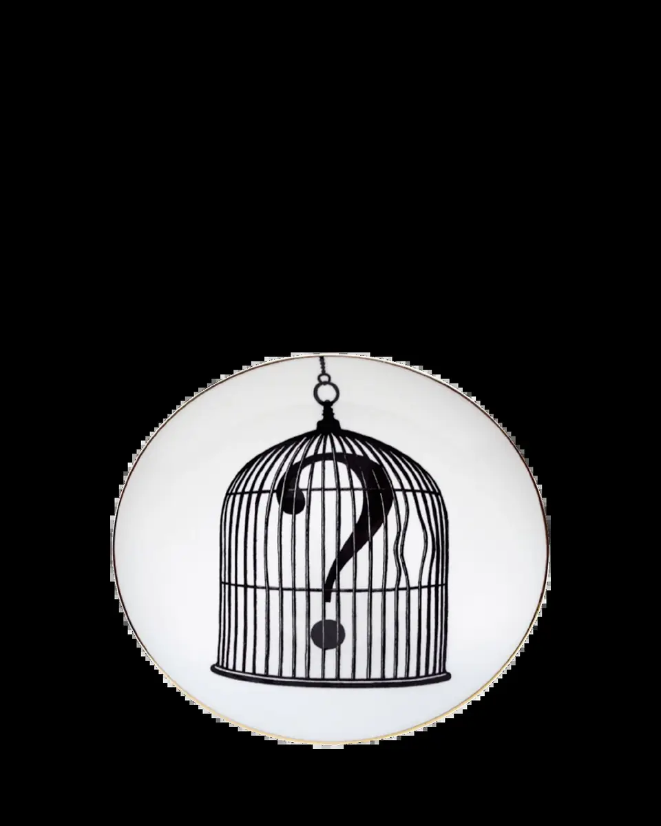 Rory Dobner Question Mark Birdcage Salad/Dessert Plate | Thumbnail 2 Rory Dobner Question Mark Birdcage Salad/Dessert Plate | Thumbnail 2