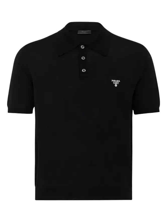Men's Wool Logo Polo