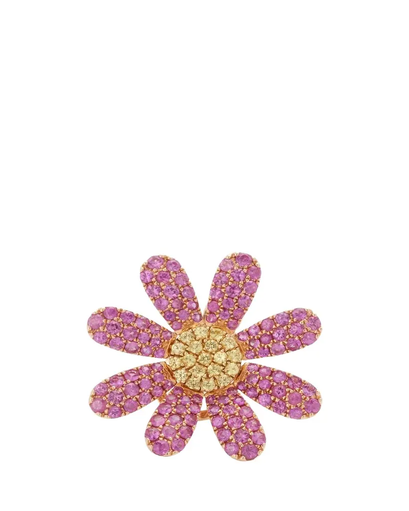18k Rose Gold Margaret Single Earring With Pink Sapphire 18k Rose Gold Margaret Single Earring With Pink Sapphire