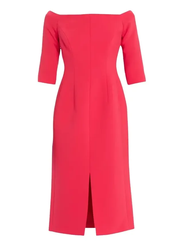 Off-Shoulder Midi Dress