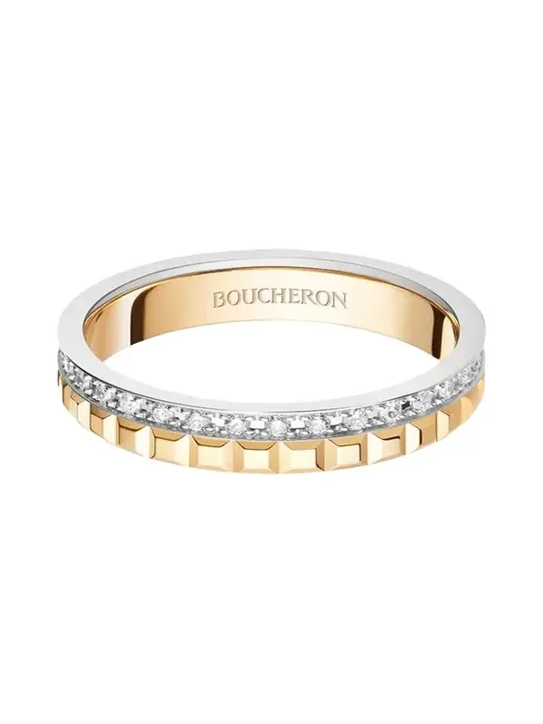 Yellow Gold and White Gold Quatre Diamond Ring