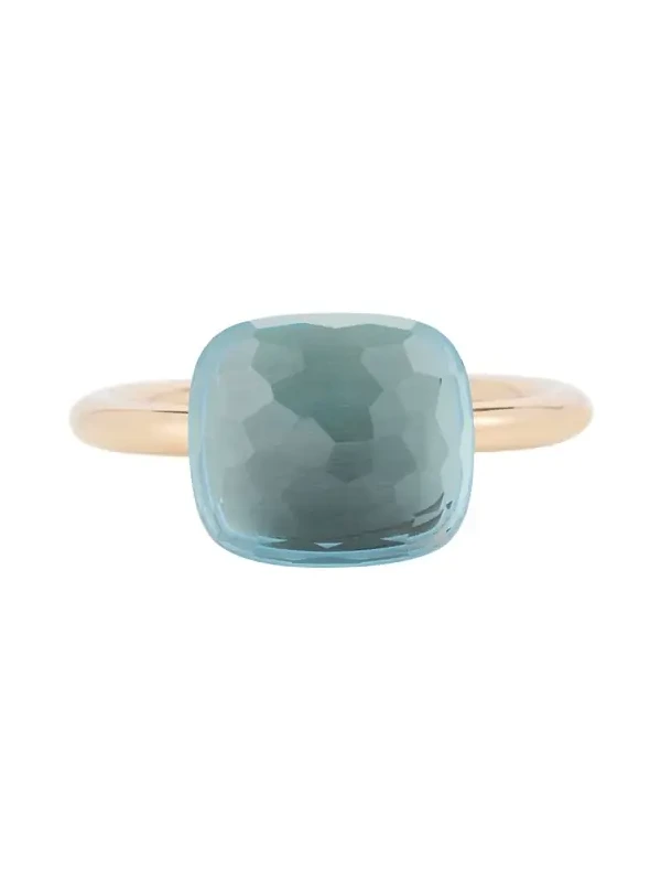 Nudo Solitaire Ring with Sky Blue Topaz