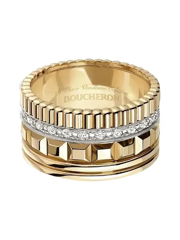 Quatre Radiant Ring with Diamonds