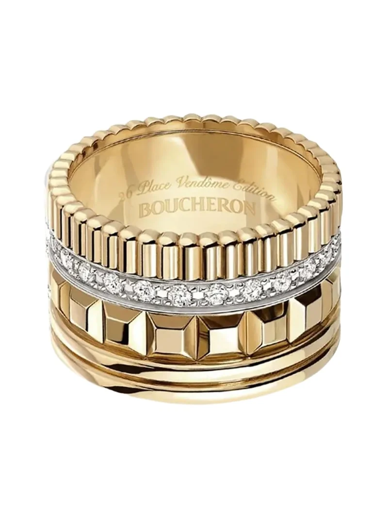 Quatre Radiant Ring with Diamonds