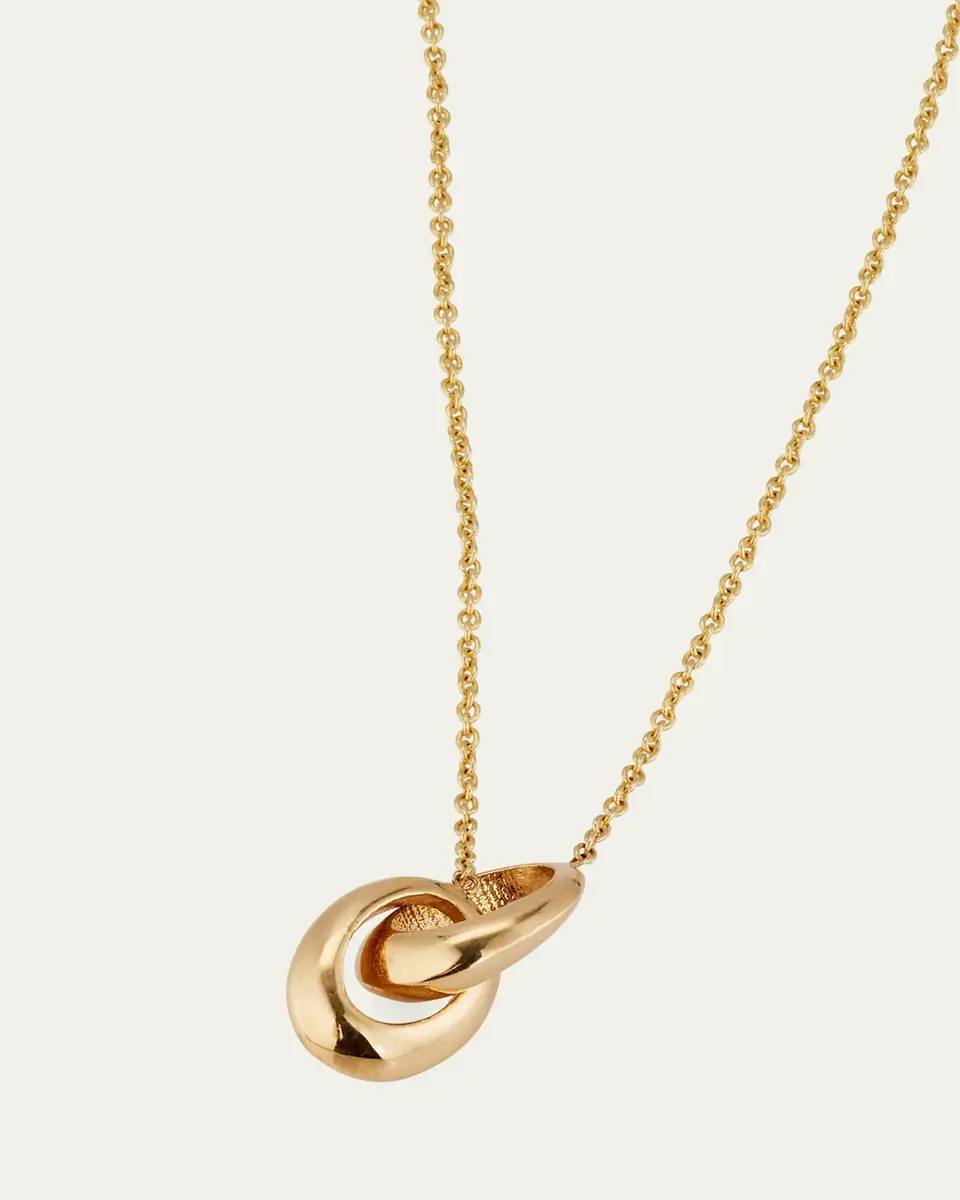 Lizzie Mandler Fine Jewelry 18K Micro Crescent Links Necklace | Thumbnail 3