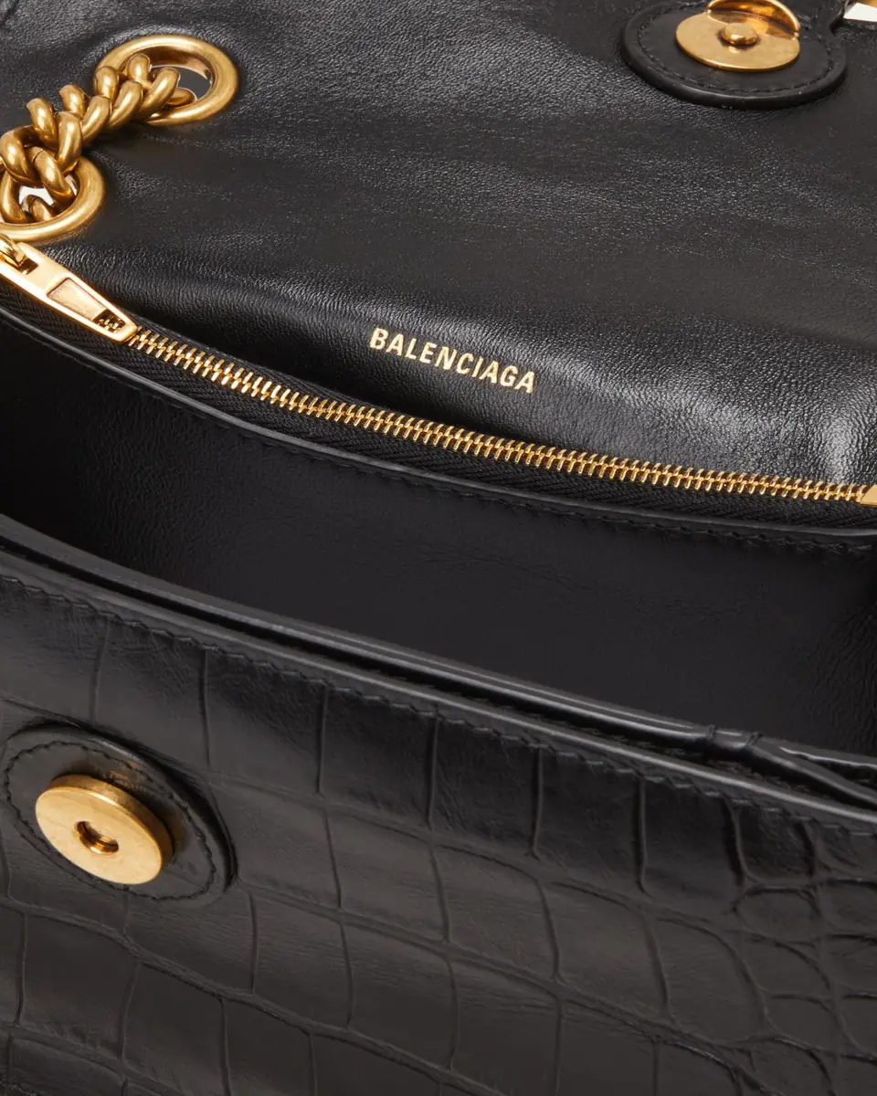 Balenciaga Crush Croc-Embossed Small Shoulder Bag | Thumbnail 5 Balenciaga Crush Croc-Embossed Small Shoulder Bag | Thumbnail 5