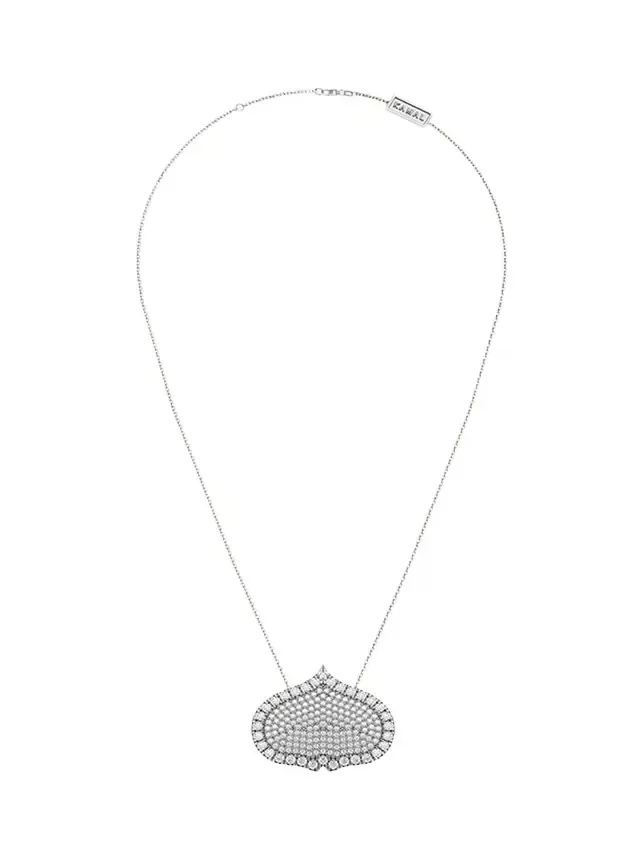 Eye Adore Diamond Pave Pendant Necklace, 25mm Eye Adore Diamond Pave Pendant Necklace, 25mm