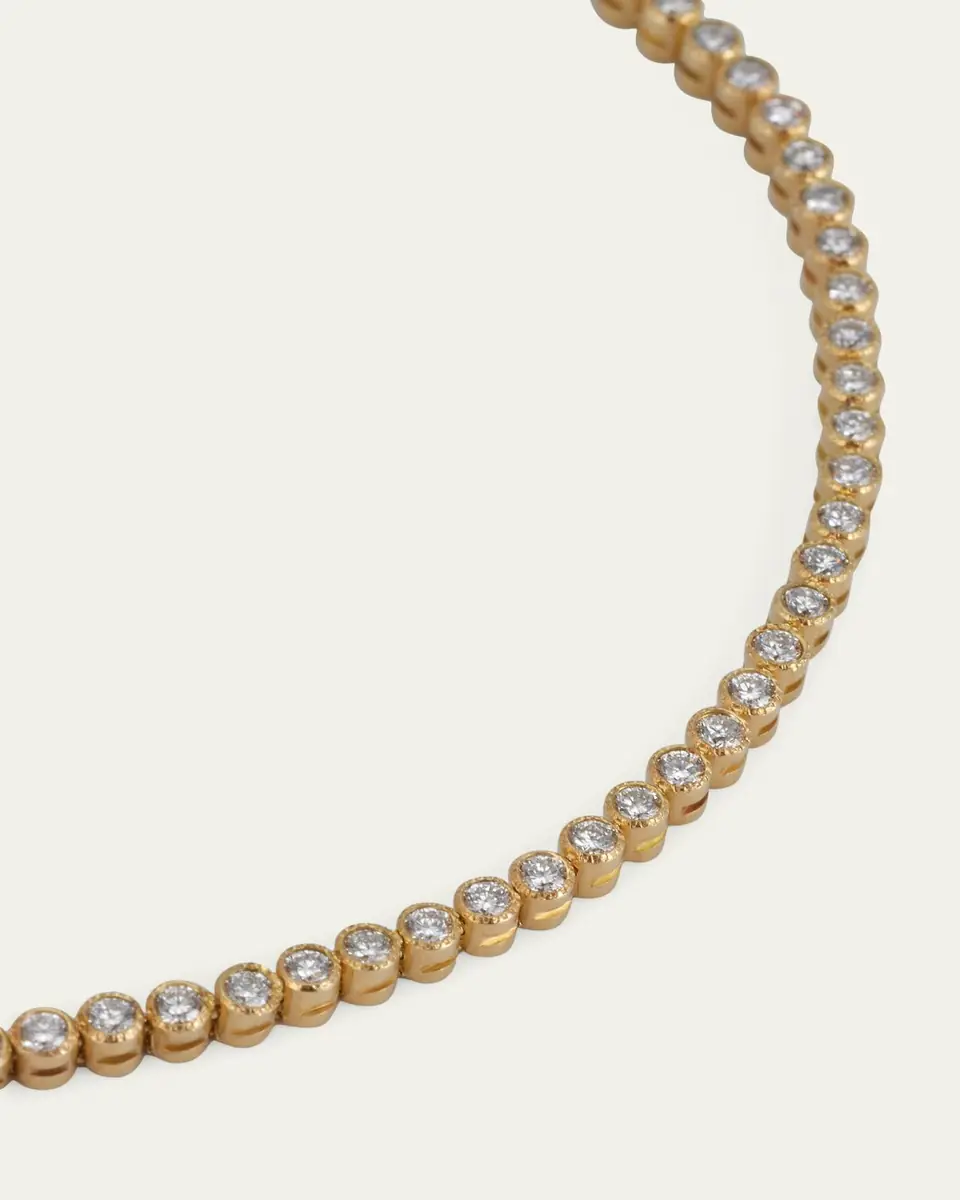 Paul Morelli 18K Yellow Gold Stitch Pinpoint Diamond Tennis Bracelet | Thumbnail 3 Paul Morelli 18K Yellow Gold Stitch Pinpoint Diamond Tennis Bracelet | Thumbnail 3