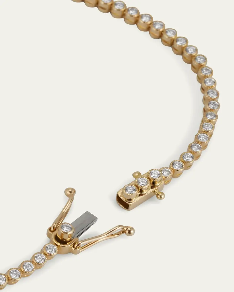 Paul Morelli 18K Yellow Gold Stitch Pinpoint Diamond Tennis Bracelet | Thumbnail 4 Paul Morelli 18K Yellow Gold Stitch Pinpoint Diamond Tennis Bracelet | Thumbnail 4