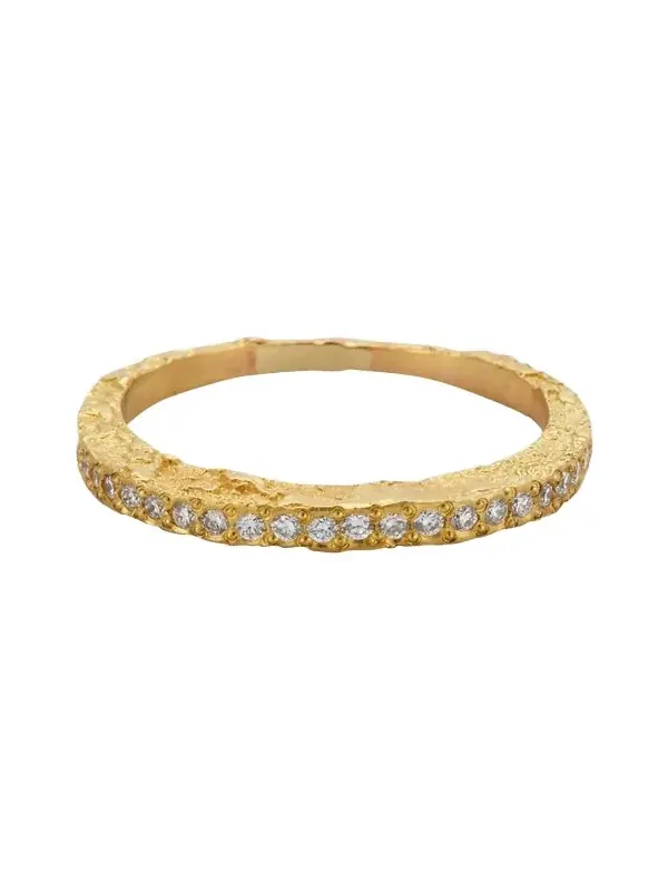 Paloma Moon Ring in 18K Solid Yellow Gold with Top Wesselton VVS Diamonds Paloma Moon Ring in 18K Solid Yellow Gold with Top Wesselton VVS Diamonds