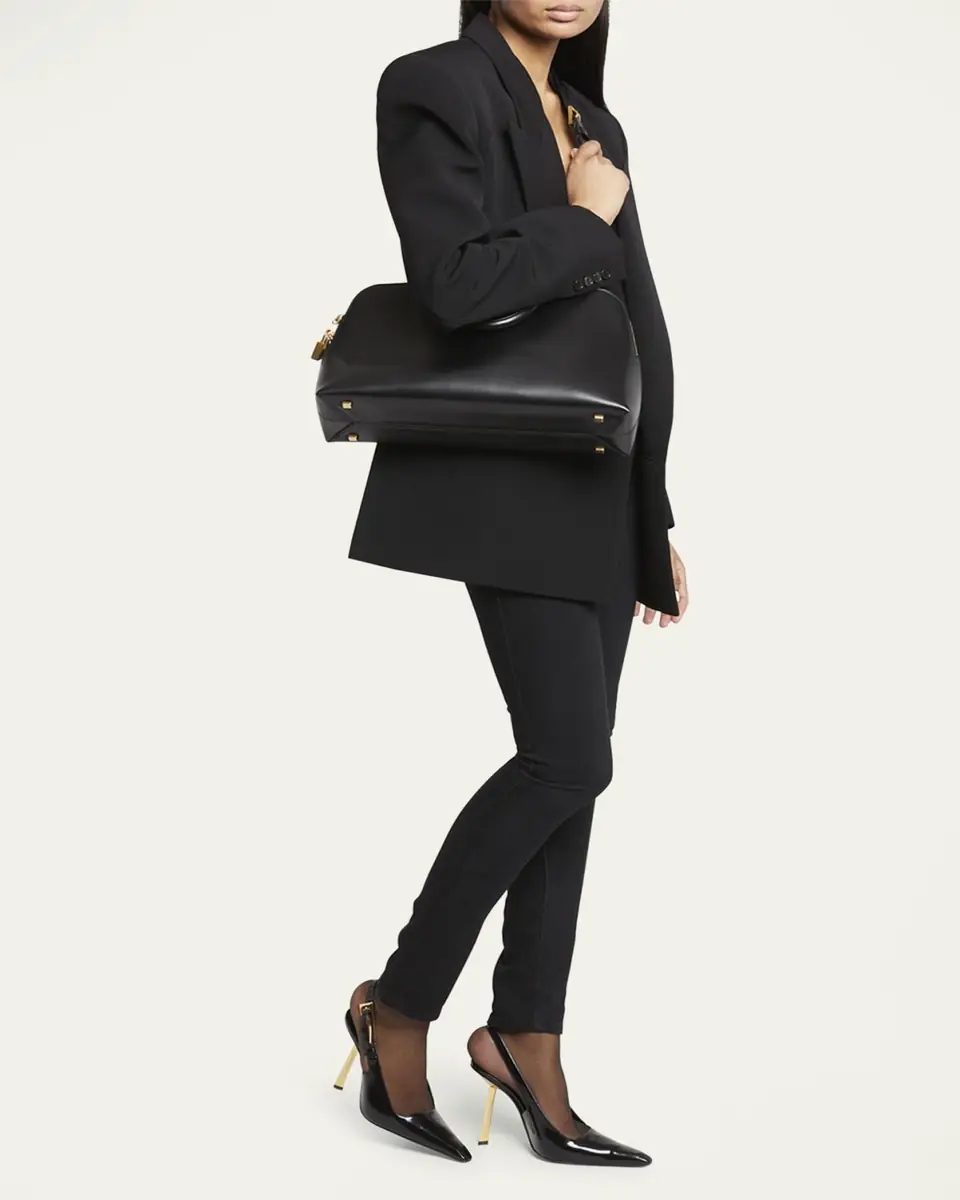Saint Laurent Sac De Jour Doctor Top-Handle Bag in Smooth Leather | Thumbnail 2