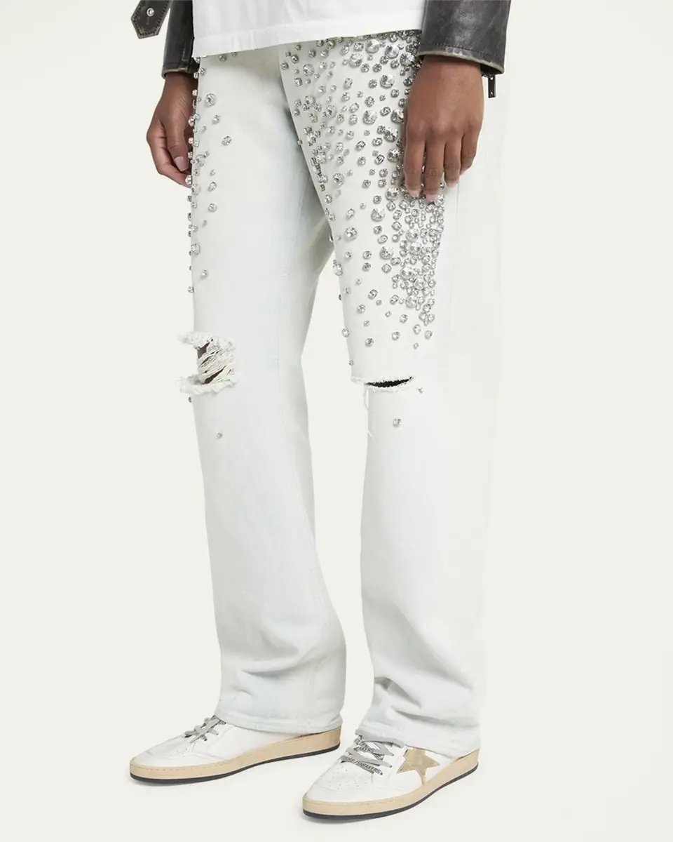 Golden Goose Ball Star Mixed Leather Low-Top Sneakers | Thumbnail 2 Golden Goose Ball Star Mixed Leather Low-Top Sneakers | Thumbnail 2