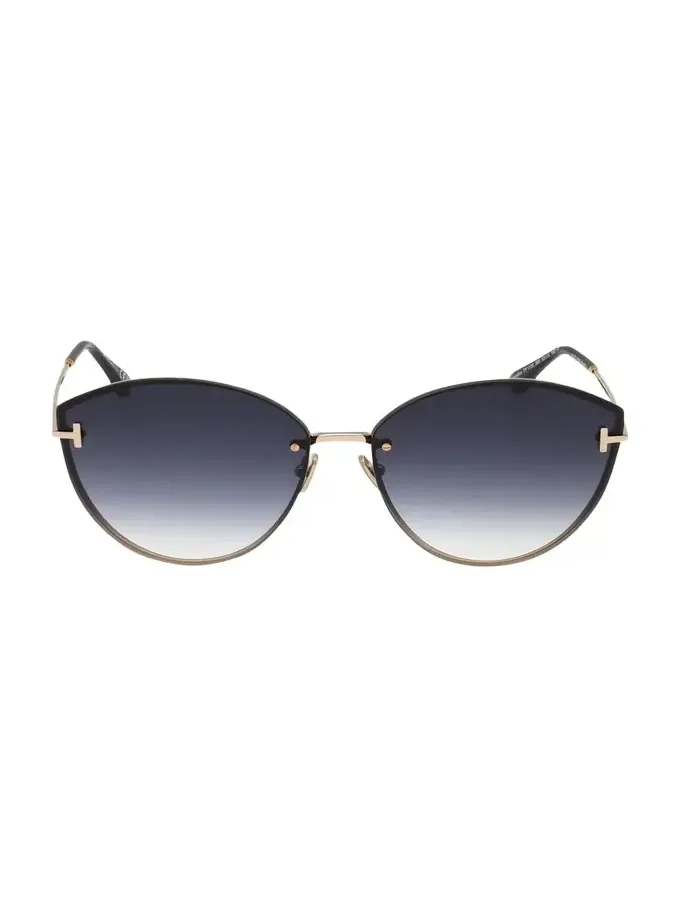 Evangeline Metal Cat-Eye Sunglasses