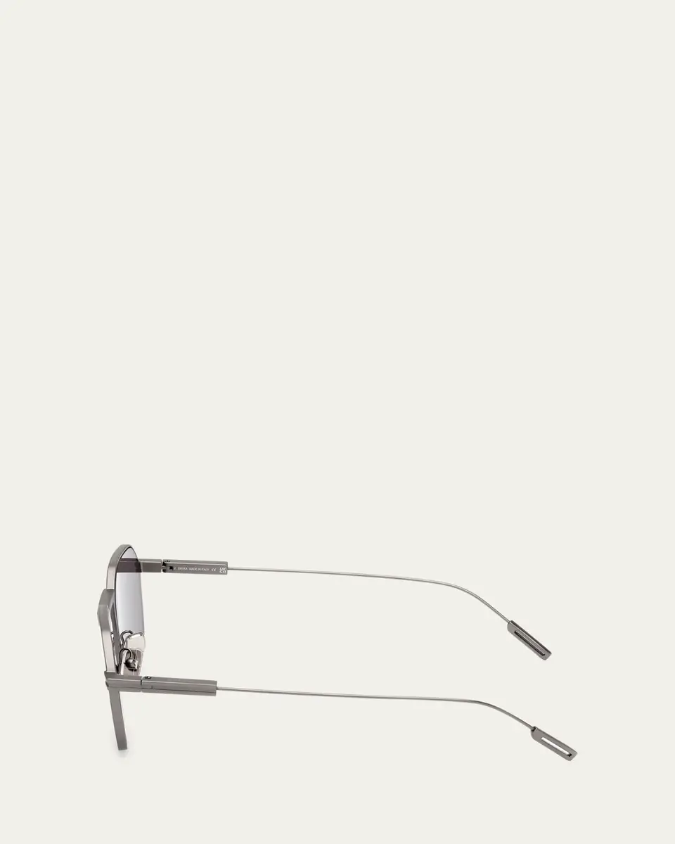 ZEGNA Men's Metal Round Sunglasses | Thumbnail 3