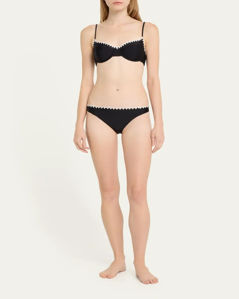 Ramy Brook Emmeline Crochet-Trim Bikini Top | Thumbnail 2