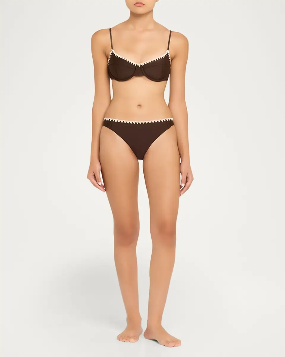 Ramy Brook Emmeline Crochet-Trim Bikini Top | Thumbnail 5