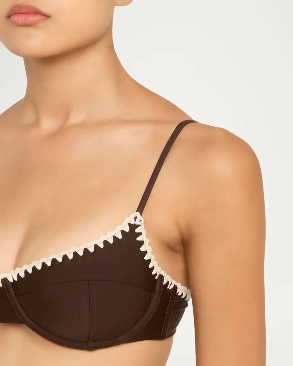 Ramy Brook Emmeline Crochet-Trim Bikini Top | Thumbnail 7
