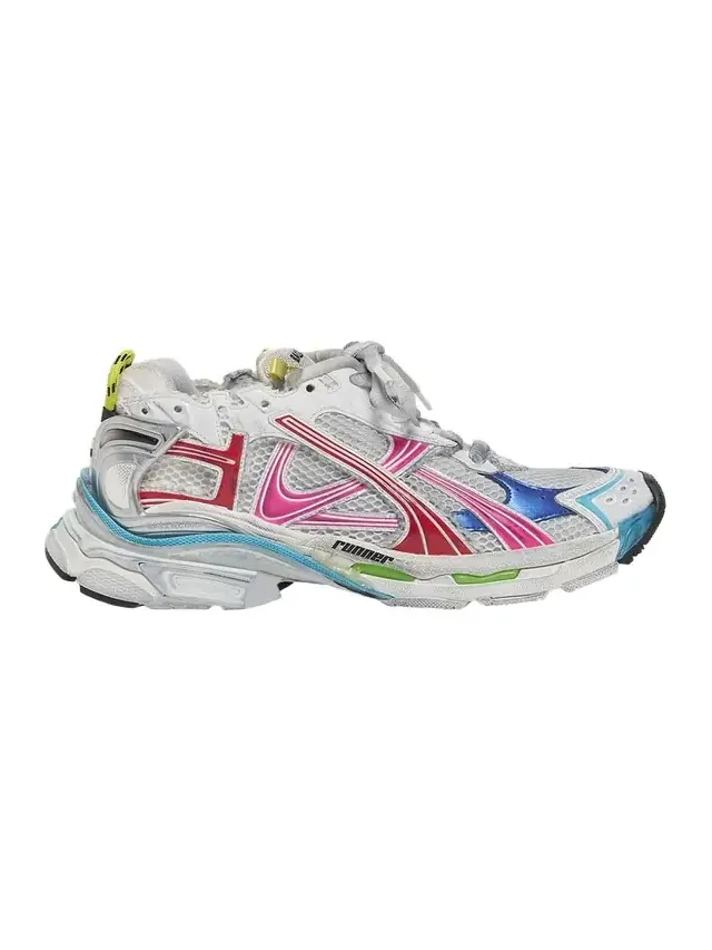 Men's Multicolor Mesh Runner Sneakers