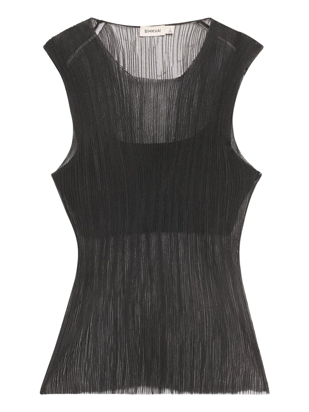 Simkhai Oakley Bralette Plise Knit Tank Top