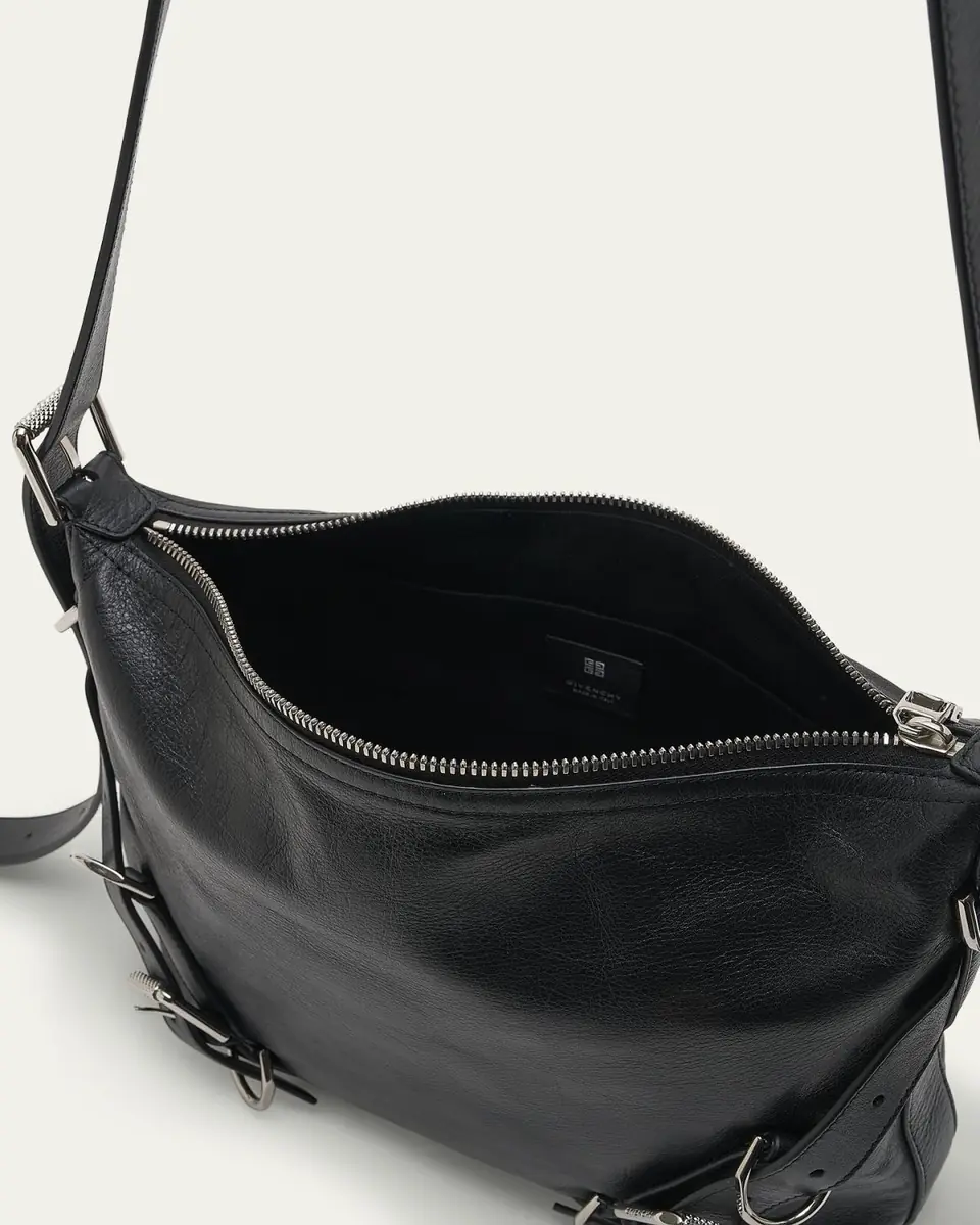 Givenchy Men's Voyou Leather Crossbody Bag | Thumbnail 4 Givenchy Men's Voyou Leather Crossbody Bag | Thumbnail 4
