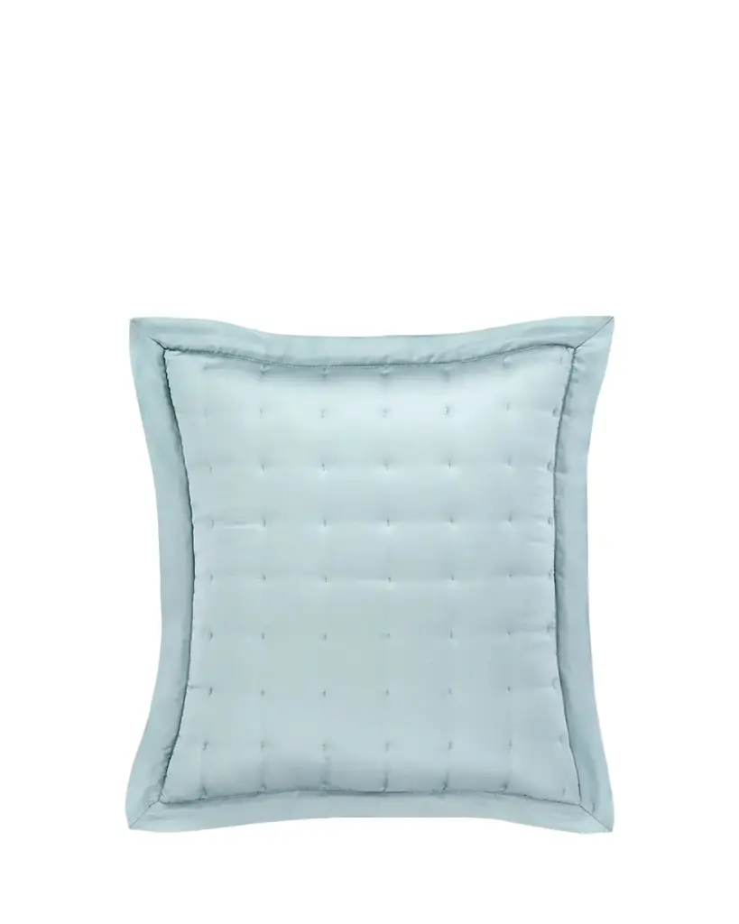 Pine Cone Hill Puff Tencel Standard Sham, Robin's Egg Blue | Image 1 Pine Cone Hill Puff Tencel Standard Sham, Robin's Egg Blue | Image 1