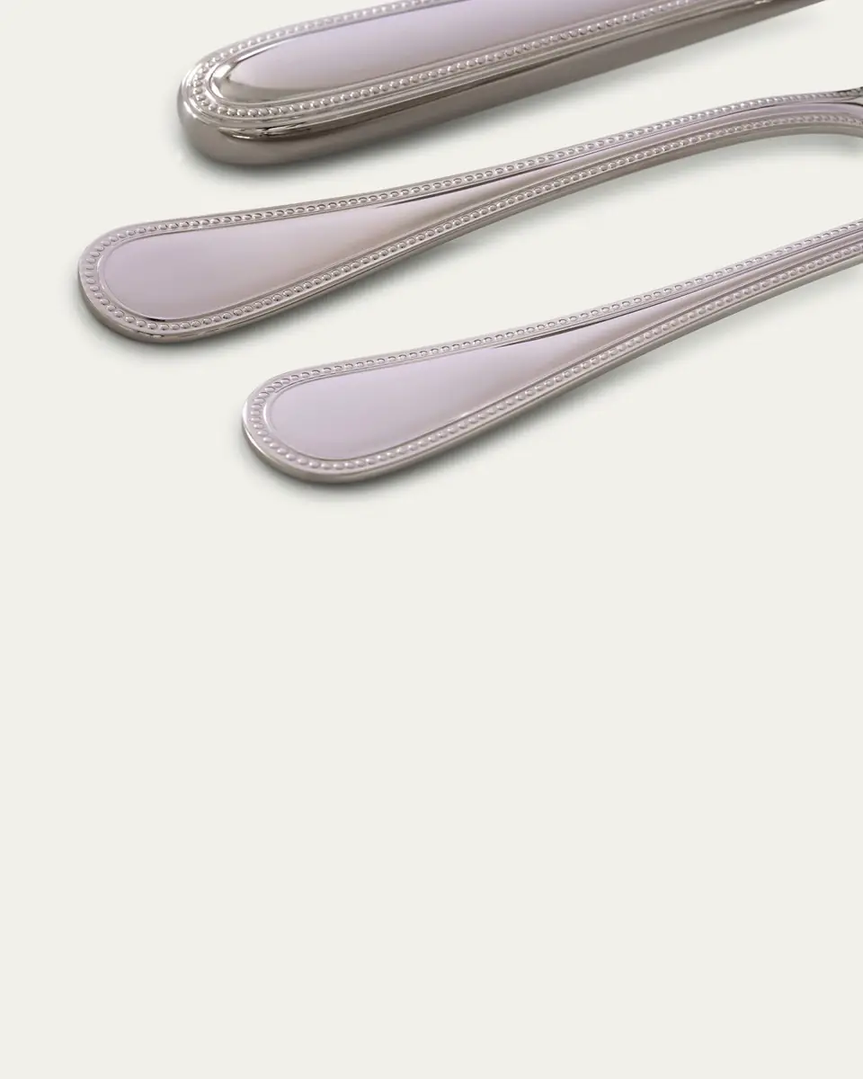 Christofle Perle Stainless Steel Flatware Place Setting | Thumbnail 3 Christofle Perle Stainless Steel Flatware Place Setting | Thumbnail 3