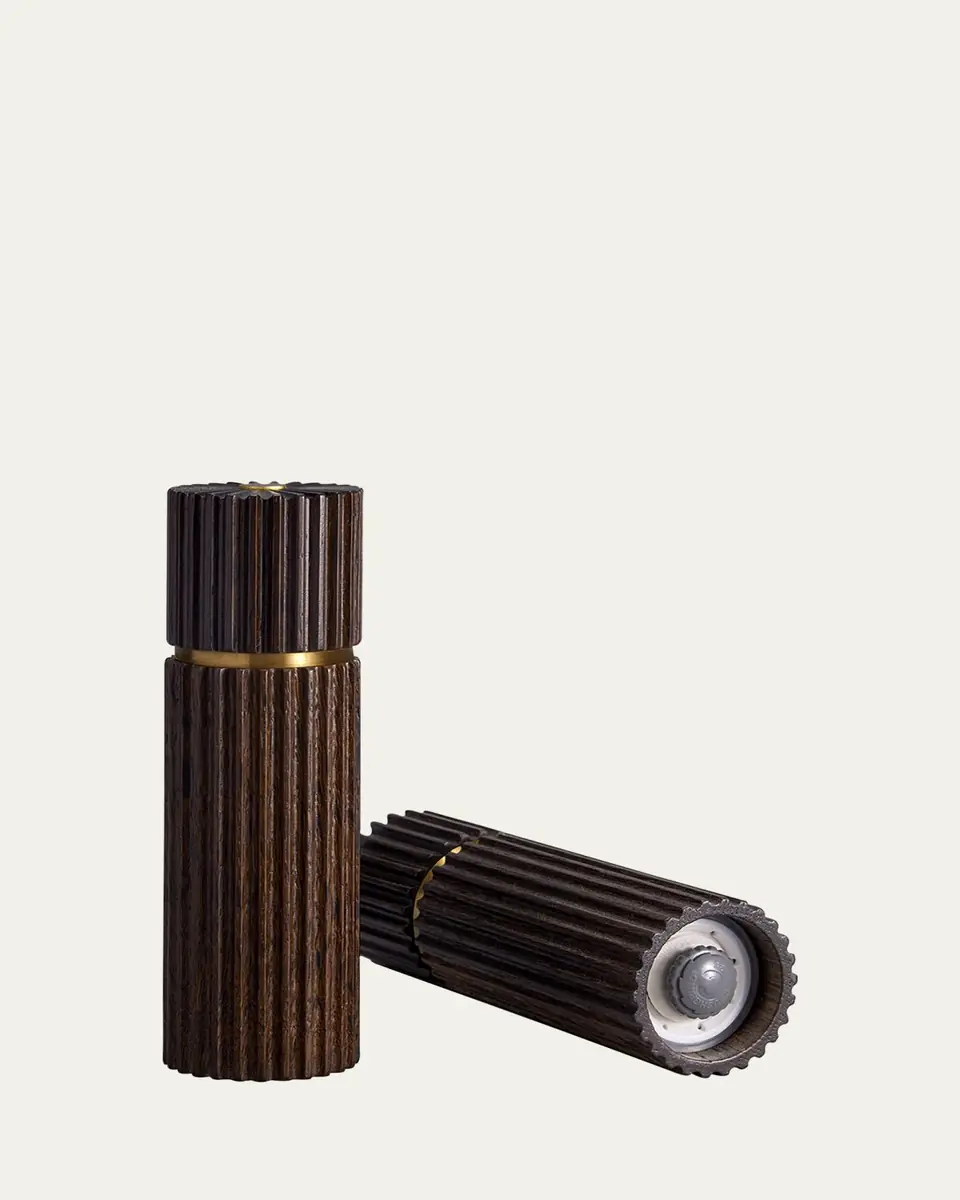 L'Objet Ionic Salt & Pepper Mills, Smoked Oak | Thumbnail 2 L'Objet Ionic Salt & Pepper Mills, Smoked Oak | Thumbnail 2
