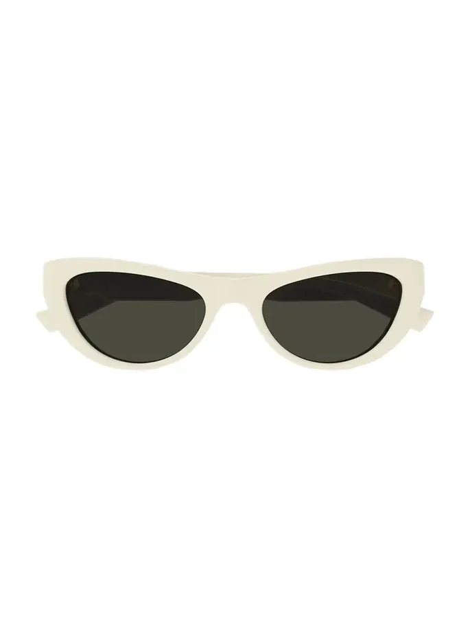 Sleek Logo Plastic Cat-Eye Sunglasses