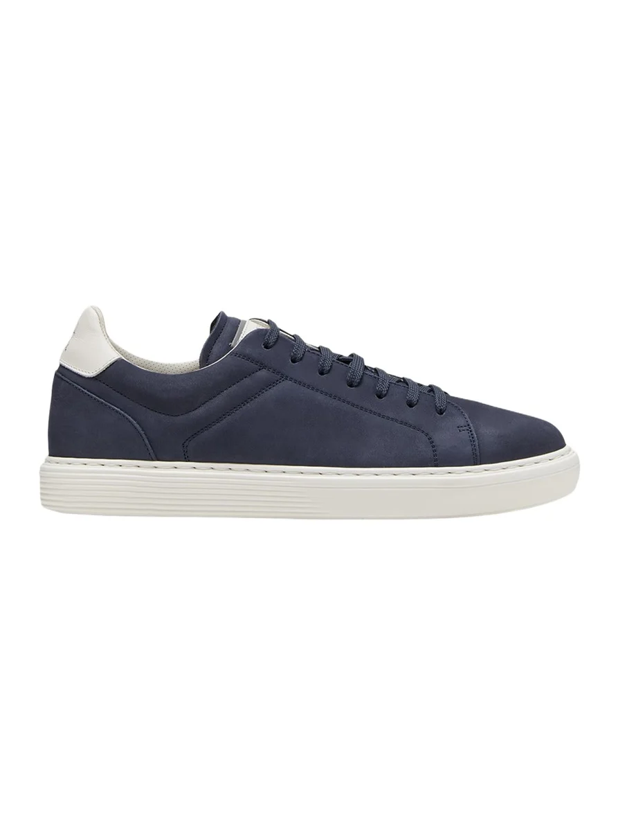 Men's Nubuck Calfskin Low-Top Sneakers Men's Nubuck Calfskin Low-Top Sneakers