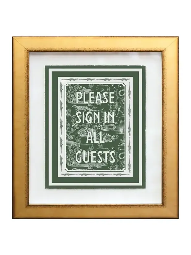 Nick Mele Fine Art "Text K" Art Print